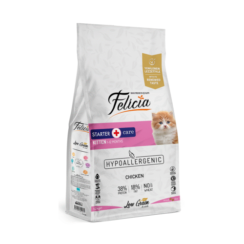 Felicia Starter Care Az Tahıllı HypoAllergenic Tavuk Etli Yavru Kedi Maması 12 kg