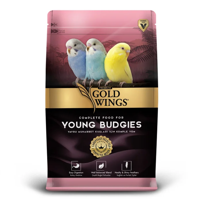 Gold Wings Premium Yavru Muhabbet Kuşu Yemi 1kg Kuş Gold Wings Premium Yavru Muhabbet Kuşu Yemi 1kg - Görsel 1