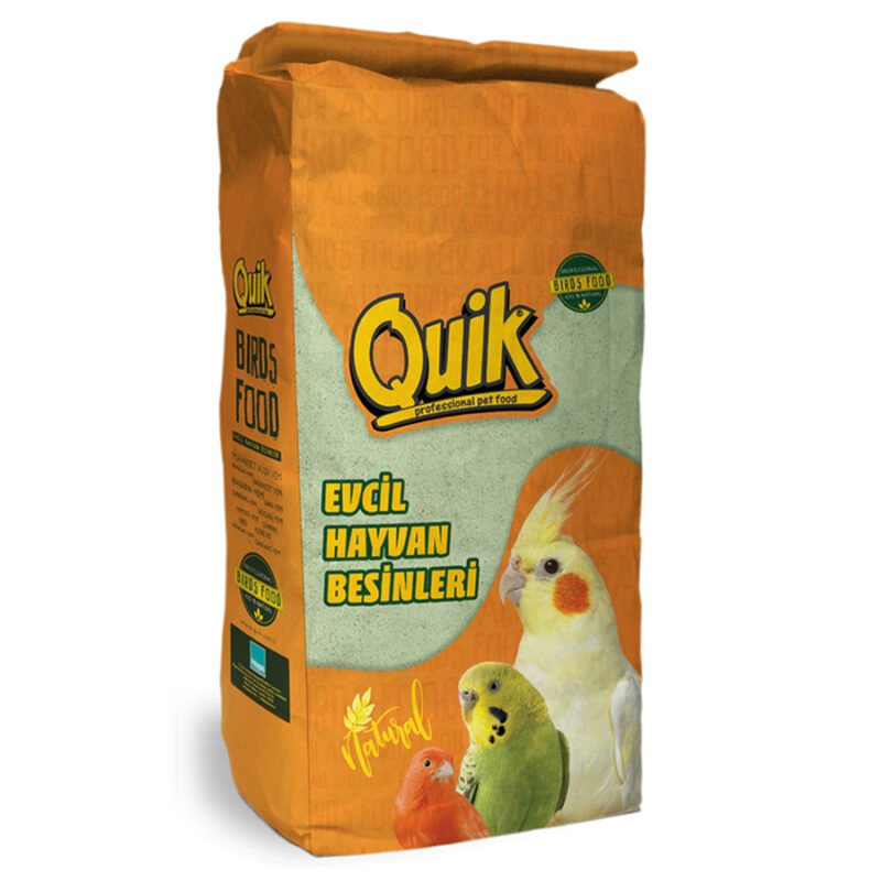 Quik Q100 Meyveli Lüx Muhabbet Yemi 20 kg – Muhabbet kuşları için meyveli premium karışım yem