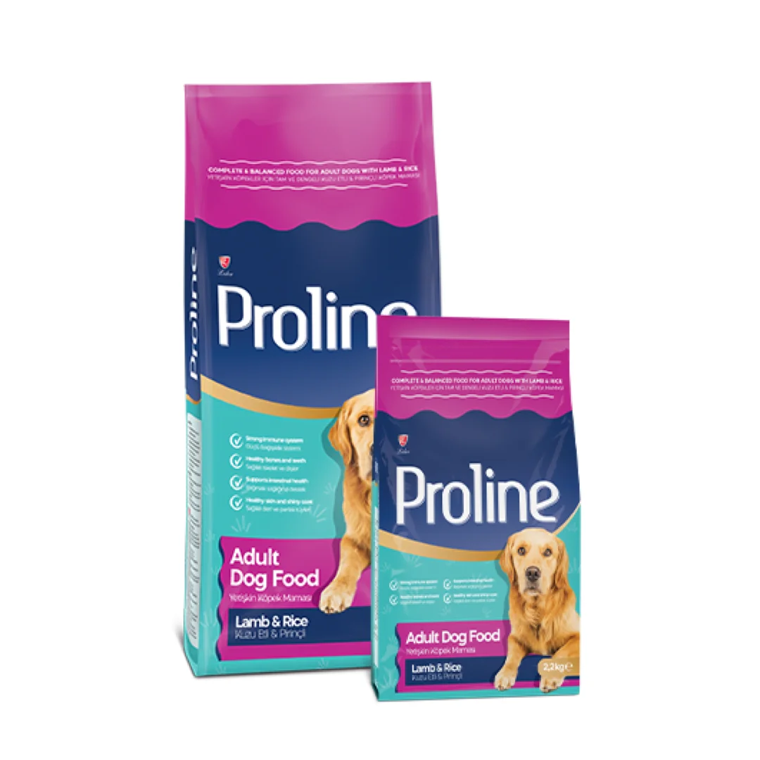 Proline Kuzu Etli ve Pirinçli Yetişkin Köpek Maması 15 kg Köpek Proline kuzu etli ve pirinçli yetişkin köpek maması 15 kg büyük boy ekonomik paket