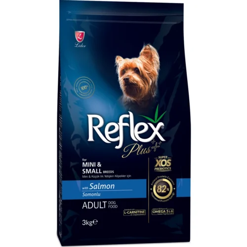 Reflex Plus Somonlu Mini ve Küçük Irk Yetişkin Köpek Maması 3 kg