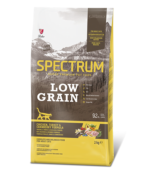 Spectrum Düşük Tahıllı Tavuklu, Hindili ve Kızılcıklı Yavru Kedi Maması 2 kg