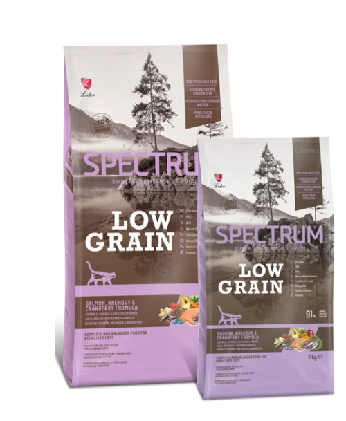 Spectrum Düşük Tahıllı Somonlu, Hamsili ve Kızılcıklı Kısırlaştırılmış Yetişkin Kedi Maması 2 kg Kedi Spectrum Düşük Tahıllı Somonlu, Hamsili ve Kızılcıklı Kısırlaştırılmış Yetişkin Kedi Maması 2 kg - Görsel 1