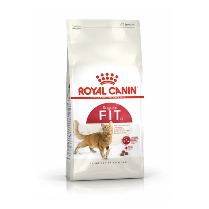 Royal Canin Fit 32 yetişkin kedi maması 400 g ambalaj, sağlıklı ve aktif kediler için özel formül