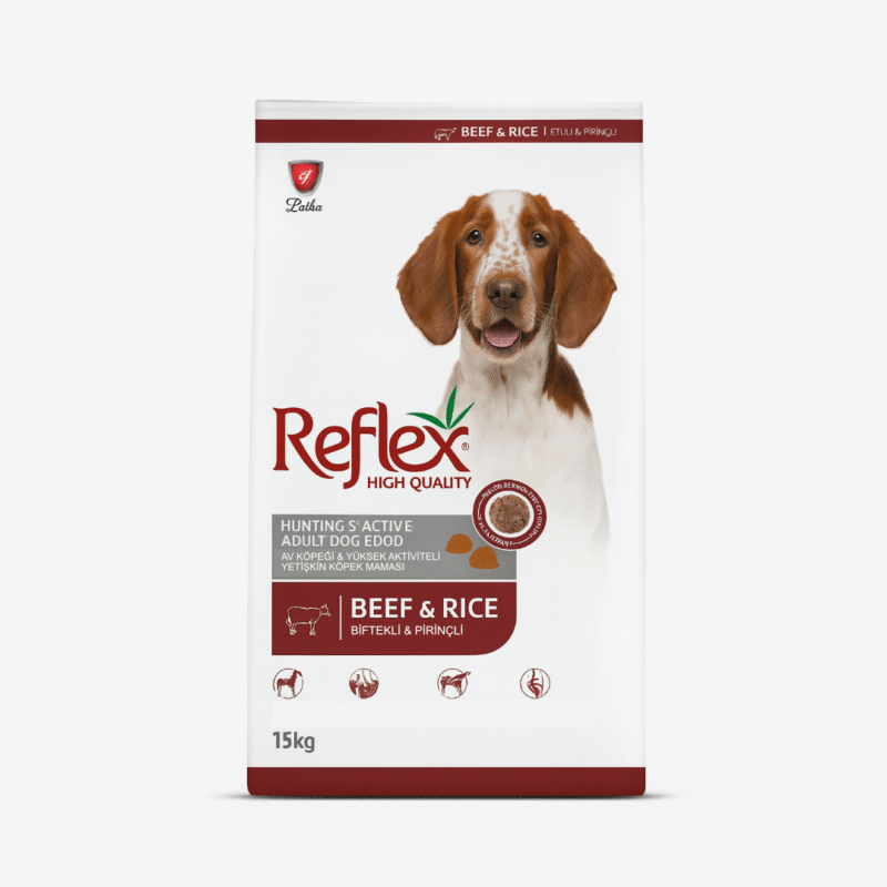 Reflex High Energy biftekli av köpeği ve yüksek aktiviteli yetişkin köpek maması 15 kg paket görseli