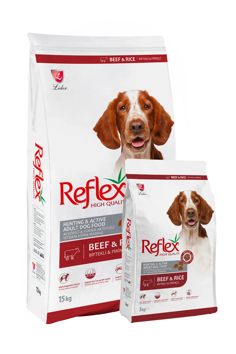 Reflex Yüksek Enerjili, Biftekli Yetişkin Köpek Maması 3 kg Köpek Reflex Yüksek Enerjili, Biftekli Yetişkin Köpek Maması 3 kg - Görsel 1