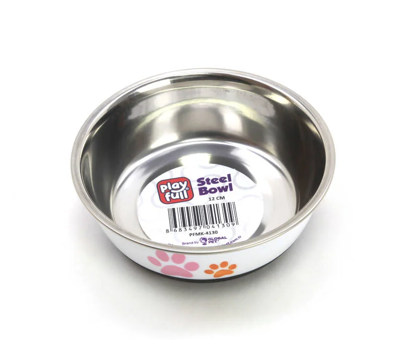 Playfull Kaymaz Tabanlı Çelik Mama Kabı 12 cm Mama Kapları Playfull Kaymaz Tabanlı Çelik Mama Kabı 12 cm - Görsel 1