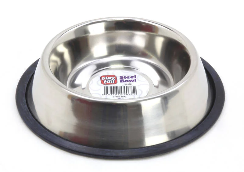 HP00410 Playfull Çelik Mama ve Su Kabı 480 mL - Görsel 1