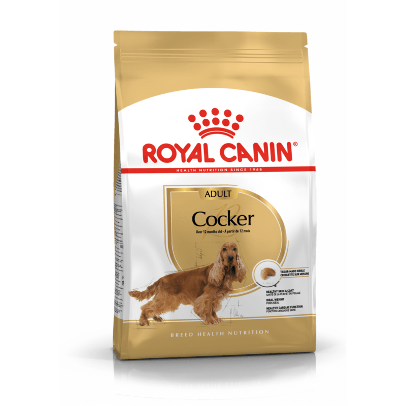 Royal Canin Cocker yetişkin köpek maması 3 kg paket, Cocker Spaniel ırkına özel beslenme formülü