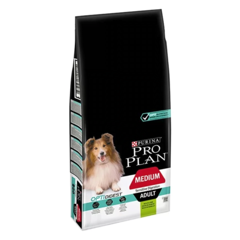 Pro Plan Medium Adult OptiDigest Orta Irk Kuzu Etli Yetişkin Köpek Maması 14 kg