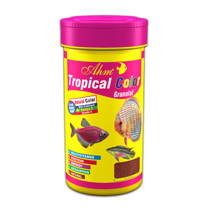 Ahm Tropical Color Granulat Balık Yemi 100 mL