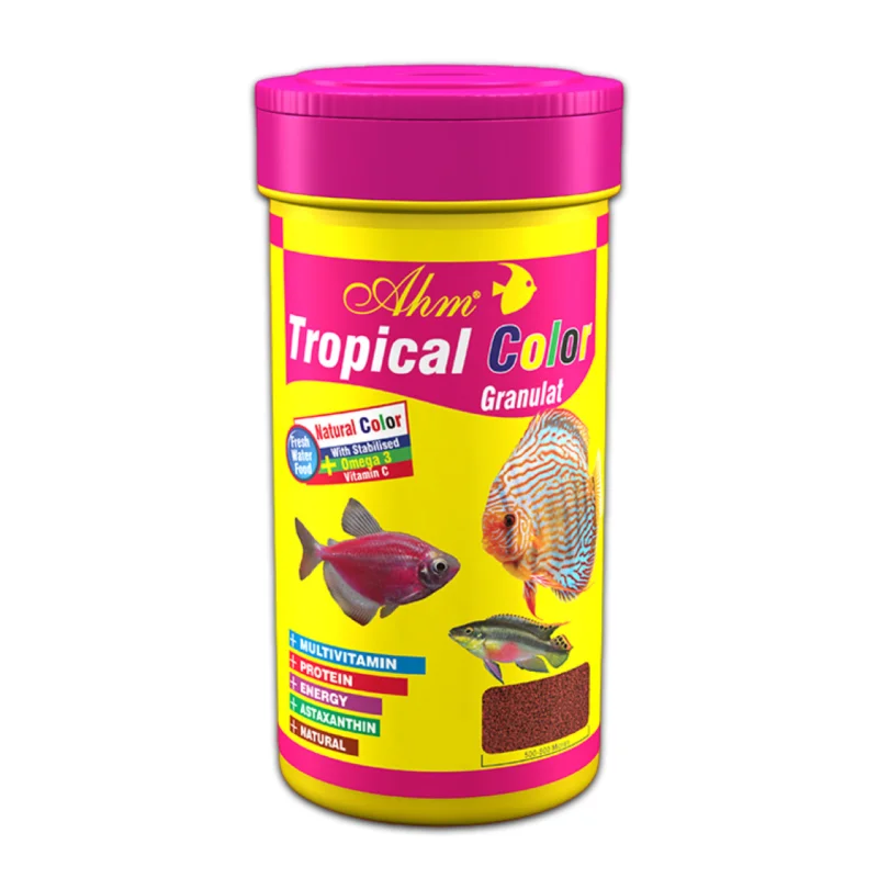 Ahm Tropical Color Granulat Balık Yemi 100 mL