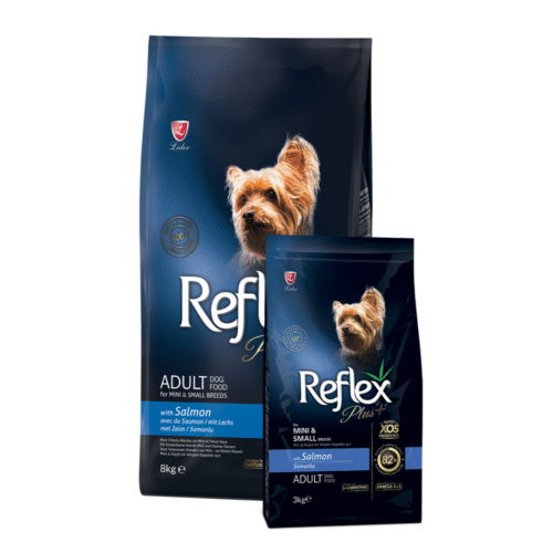 Reflex Plus Somonlu Mini ve Küçük Irk Yetişkin Köpek Maması 8 kg