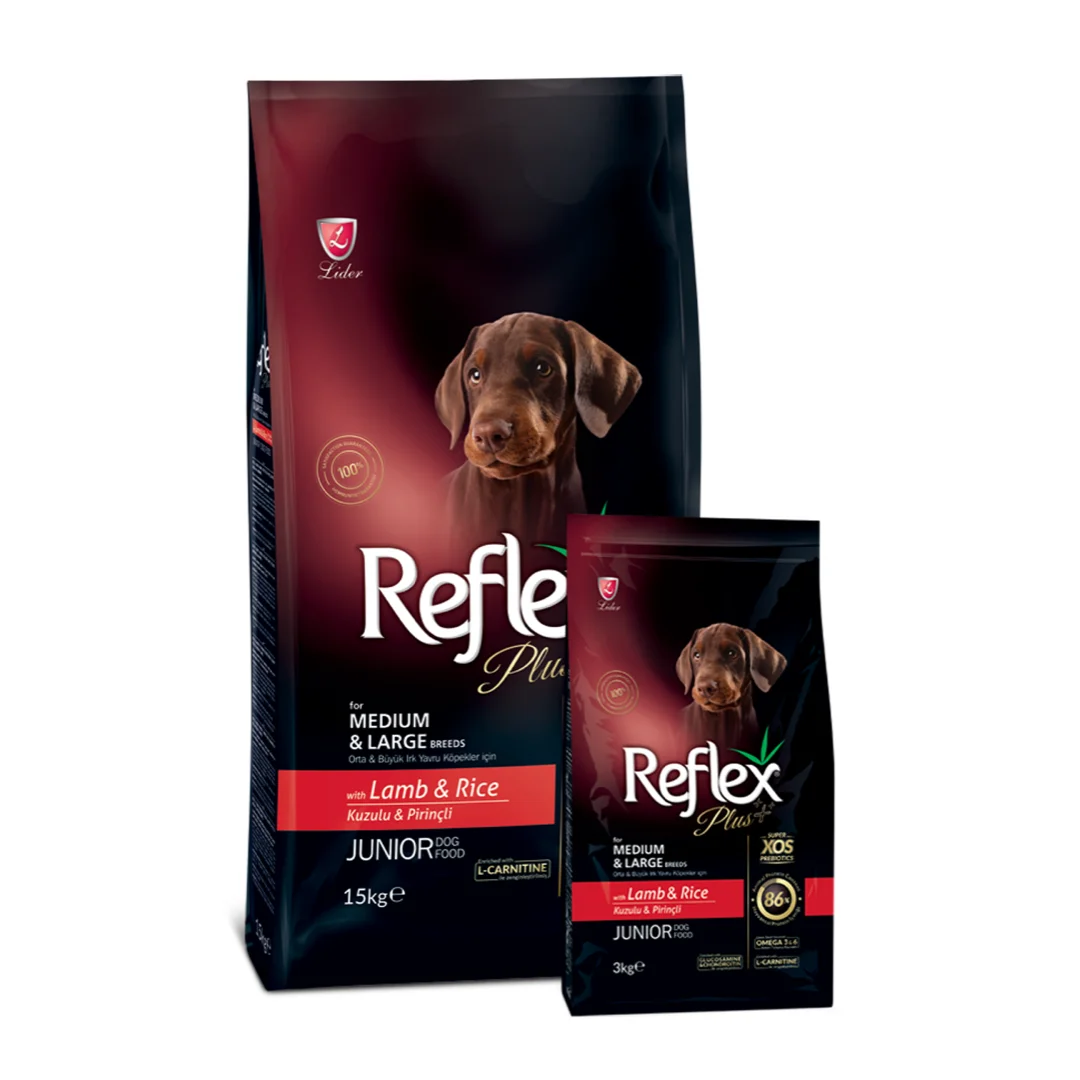 Reflex Plus Kuzu Etli Orta ve Büyük Irk Yavru Köpek Maması 15 kg Köpek Reflex Plus Kuzu Etli Orta ve Büyük Irk Yavru Köpek Maması 15 kg - Görsel 1