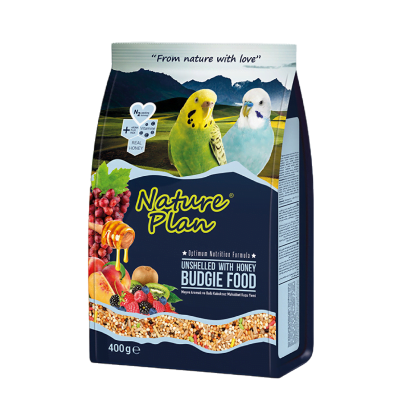 Nature Plan Kabuksuz Muhabbet Kuşu Yemi 400 g