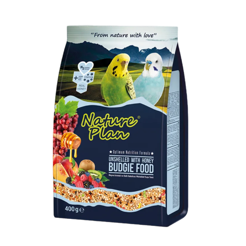 Nature Plan Kabuksuz Muhabbet Kuşu Yemi 400 g