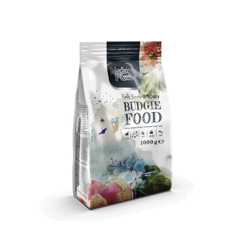 Nature Plan Meyve Aromalı ve Ballı Muhabbet Kuşu Yemi 1 kg