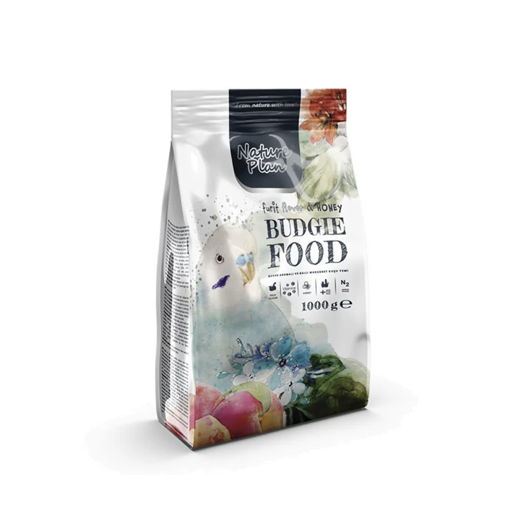 Nature Plan Meyve Aromalı ve Ballı Muhabbet Kuşu Yemi 1 kg Kuş Nature Plan Meyve Aromalı ve Ballı Muhabbet Kuşu Yemi 1 kg - Görsel 1