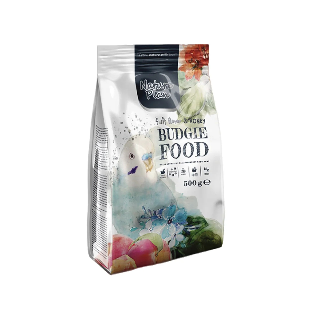Nature Plan Meyve Aromalı ve Ballı Muhabbet Kuşu Yemi 500 g Kuş Nature Plan Meyve Aromalı ve Ballı Muhabbet Kuşu Yemi 500 g - Görsel 1