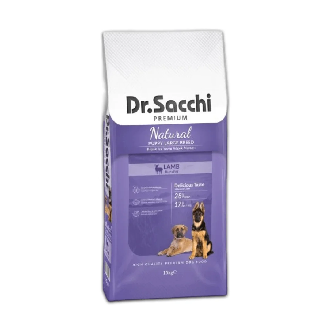 Dr. Sacchi Premium Kuzu Etli Büyük Irk Yavru Köpek Maması 15 kg Kedi Dr. Sacchi Premium Kuzu Etli Büyük Irk Yavru Köpek Maması 15 kg - Görsel 1
