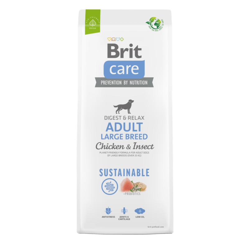 Brit Care Digest & Relax Tavuklu ve Böcekli Büyük Irk Yetişkin Köpek Maması 3 kg
