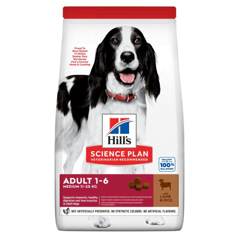 Hill’s Science Plan Kuzu Etli Orta Irk Yetişkin Köpek Maması 2,5 kg