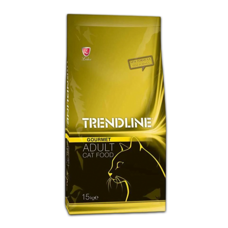Trendline Gurme Tavuklu Kedi Maması 15 kg büyük boy ekonomik paket, yetişkin kediler için dengeli beslenme