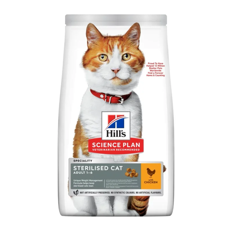 Hill’s Sterilised Tavuklu Kısırlaştırılmış Yetişkin Kedi Maması 10 kg