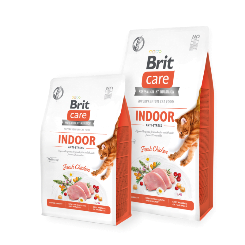 Brit Care Indoor Anti-Stress Tavuklu Yetişkin Kedi Maması 2 kg