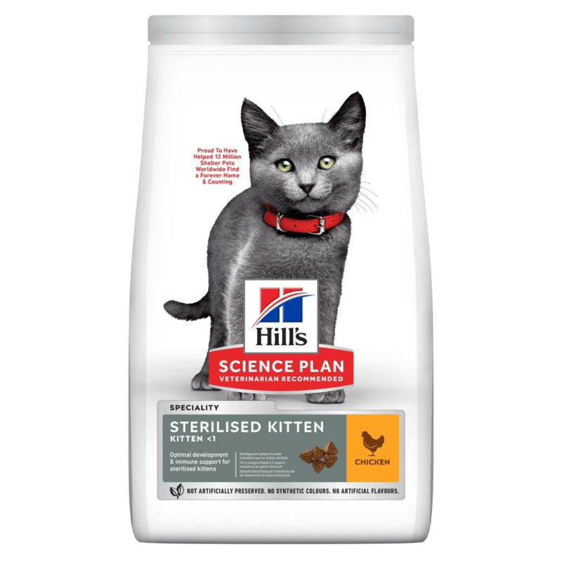 Hill’s Sterilised Kitten Tavuklu Kısırlaştırılmış Yavru Kedi Maması 3 kg