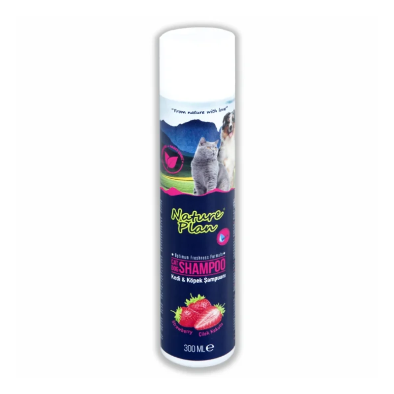 Nature Plan Kedi ve Köpek Şampuanı 300 mL – Çilek Kokulu