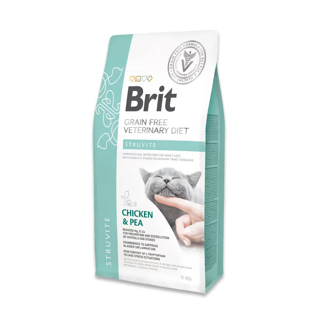 Brit Veterinary Diet Struvite Tavuklu ve Bezelyeli Yetişkin Kedi Maması 2 kg Kedi Brit Veterinary Diet Struvite Tavuklu ve Bezelyeli Yetişkin Kedi Maması 2 kg - Görsel 1