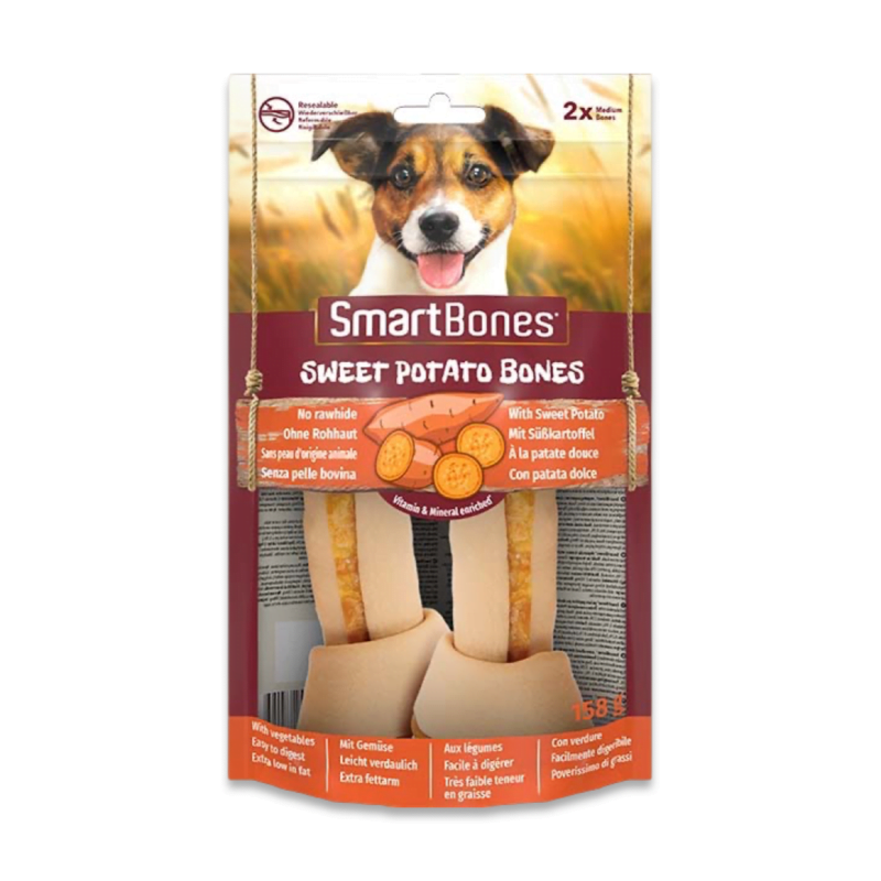 SmartBones K&ouml;pek &Ouml;d&uuml;l Kemiği Tatlı Patatesli Medium (2'li) 158 g