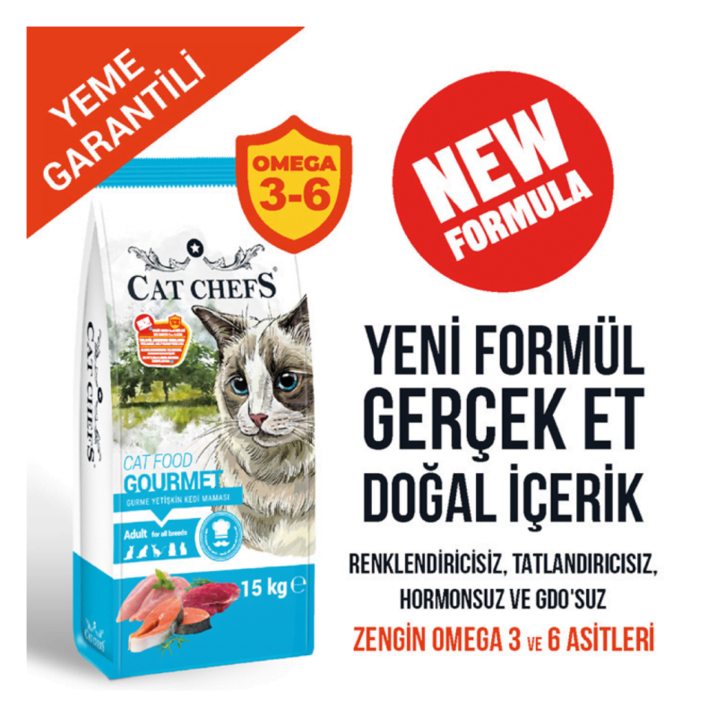 Cat Chefs’ Gourmet Yetişkin Kedi Maması 15 kg