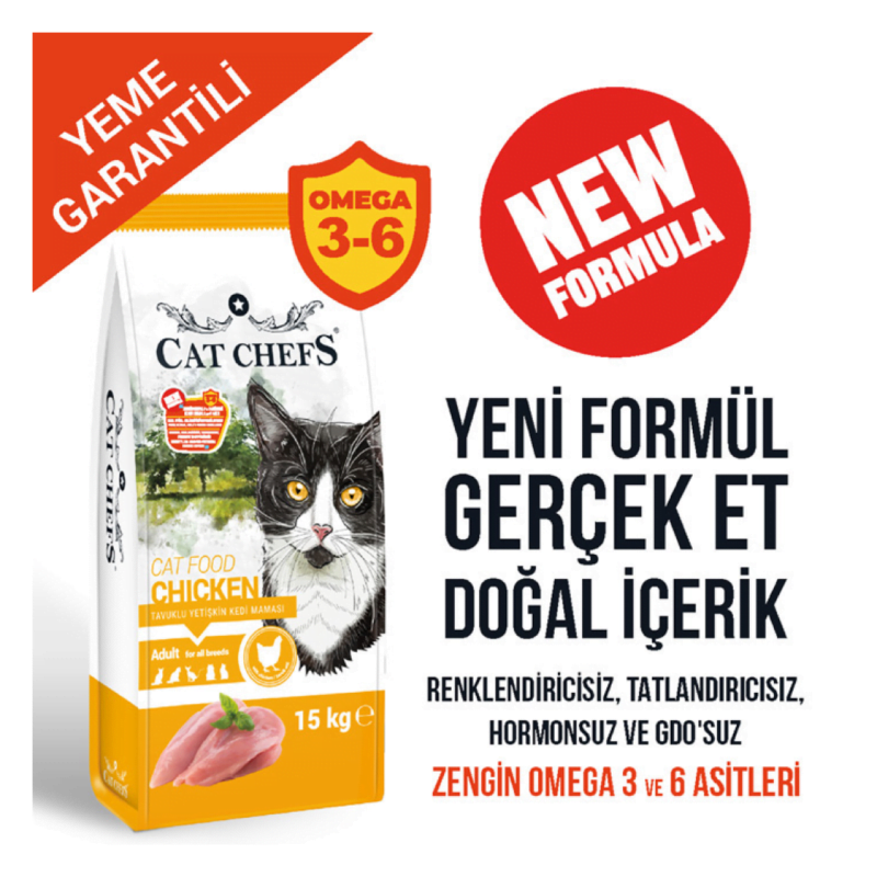 Cat Chefs’ Tavuklu Yetişkin Kedi Maması 15 kg