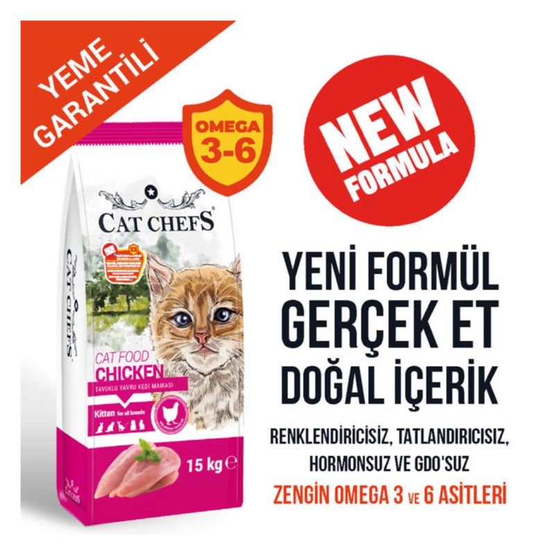Cat Chefs’ Tavuklu Yavru Kedi Maması 15 kg