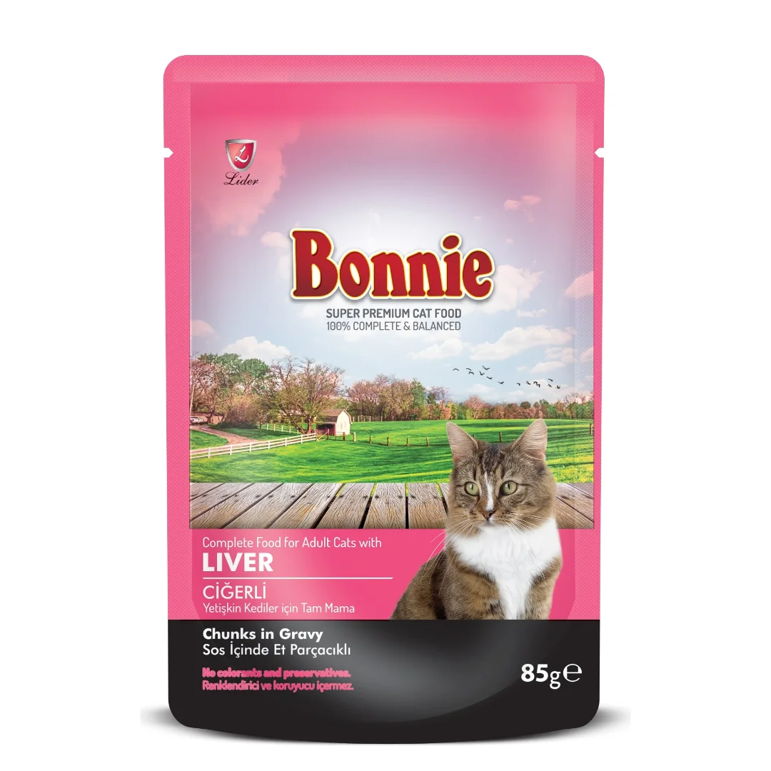 Bonnie Pouch Yetişkin Kedi Yaş Mama 85 g Kedi Bonnie Pouch Yetişkin Kedi Yaş Mama 85 g - Görsel 1