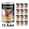 Prochoice Gravy Et Par&ccedil;acıklı Yetişkin K&ouml;pek Maması 400 g - Tavuk Etli (12'li)