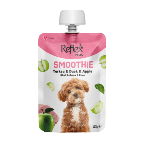 Reflex Plus  Smoothie Hindili, Ördekli Etli ve Elmalı Yetişkin Köpek Sıvı Ödül Maması 85 g