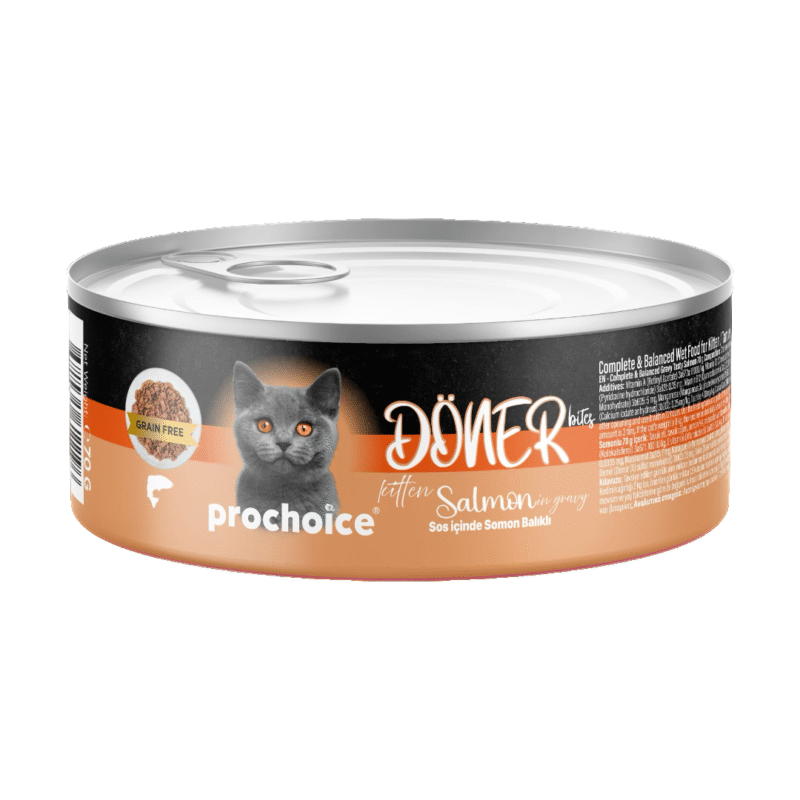 Prochoice Döner Bites Kitten Sos İçinde Somon Balıklı Yavru Kedi Maması 70 g