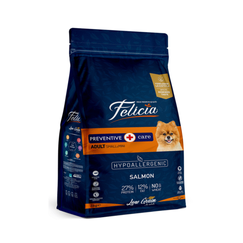Felicia Preventive Care Somonlu Mini ve Küçük Irk Yetişkin Köpek Maması 3 kg