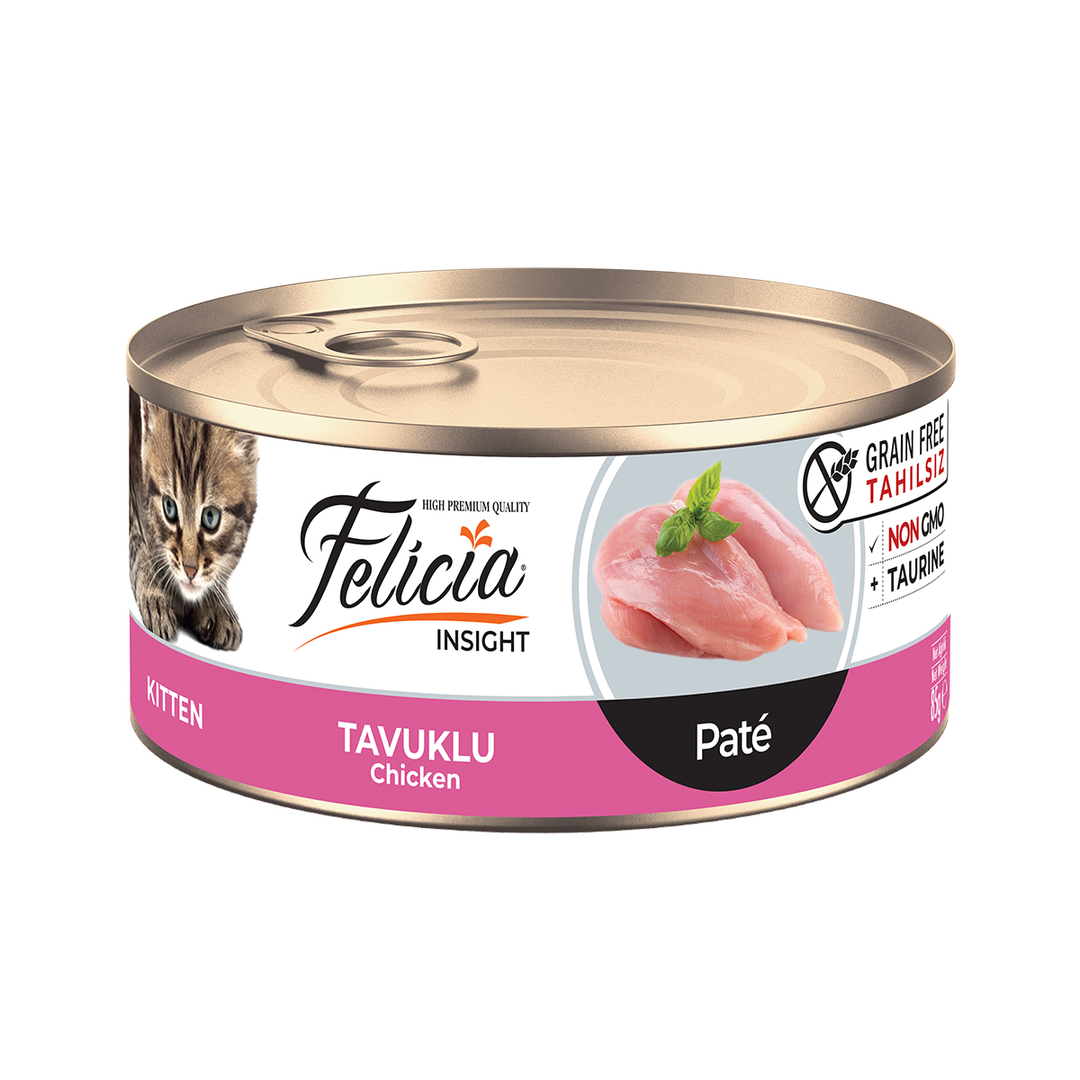 Felicia Tahılsız Konserve Yavru Kedi Yaş Maması 85 g Kedi Felicia Tahılsız Konserve Yavru Kedi Yaş Maması 85 g - Görsel 1