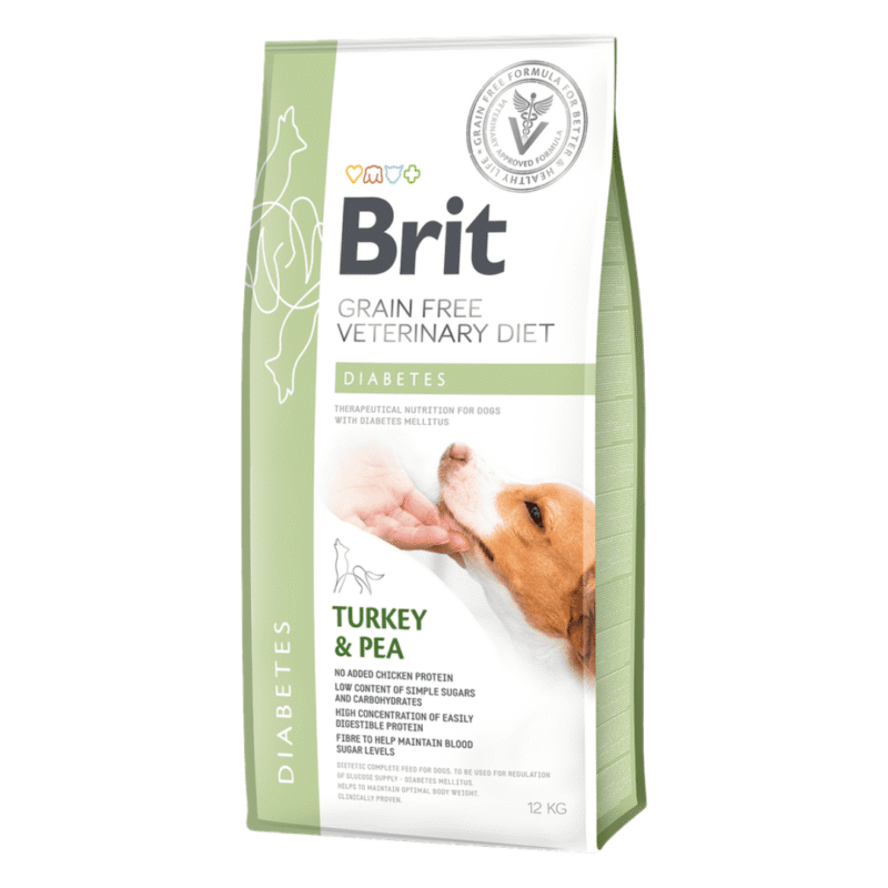 Brit Veterinary Diet Diabetes Hindi ve Bezelyeli Yetişkin Köpek Maması 12 kg