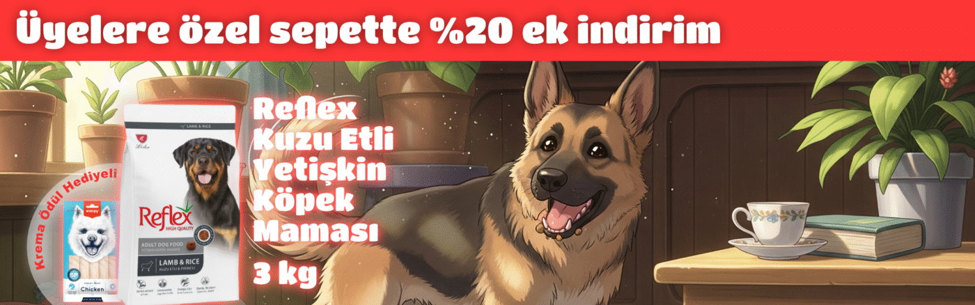 Reflex Kuzu Etli & Pirin&ccedil;li Yetişkin K&ouml;pek Maması 3 kg