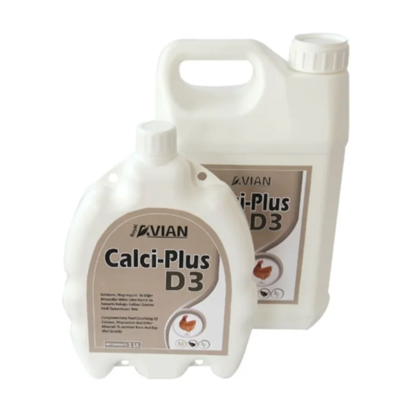 Royal İlaç Calci-Plus D3 1 L – Güçlü İskelet Yapısı, Kemik Gelişimi ve Yumurta Kabuk Kalitesi İçin Likit Kalsiyum ve Vitamin D3 Takviyesi