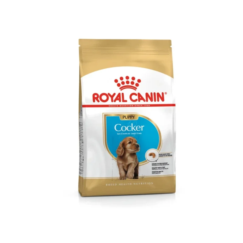 Royal Canin Cocker yavru köpek maması 3 kg, Cocker Spaniel yavrularına özel geliştirilmiş besin dengeli köpek maması.