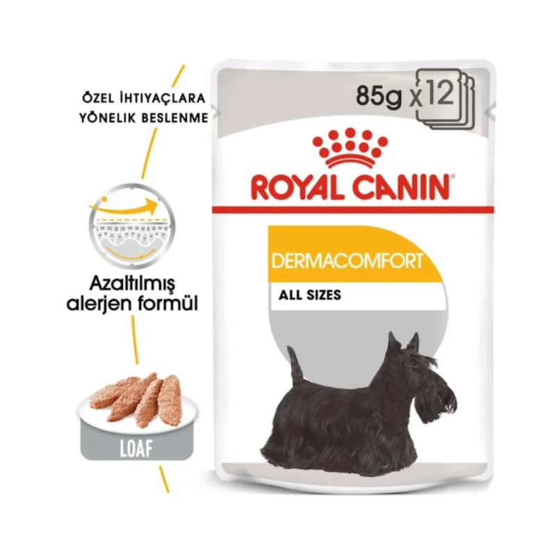 Royal Canin Dermacomfort köpek yaş maması 85 gr - hassas ciltli köpekler için özel formül