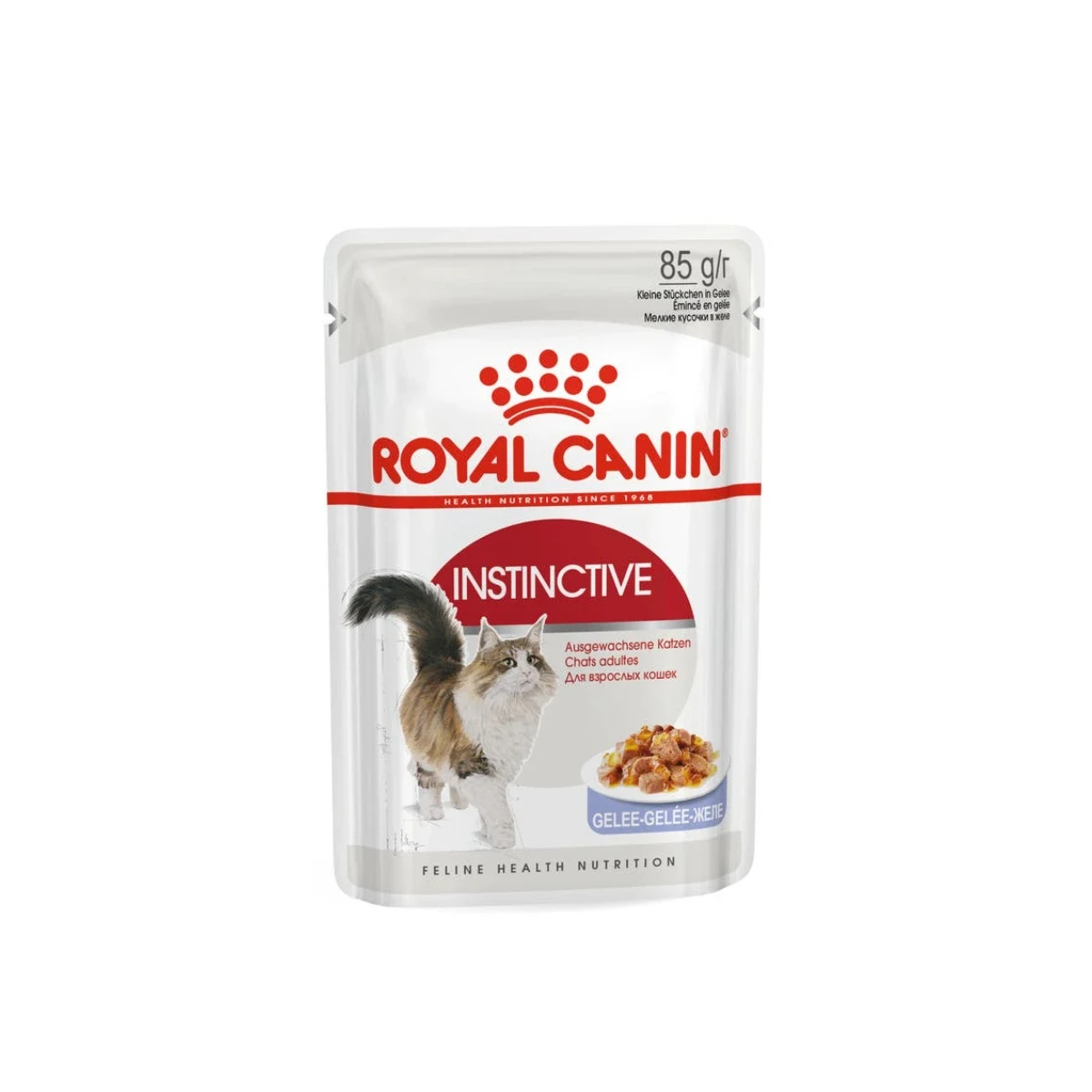Royal Canin Instinctive Jelly Kedi Yaş Mama 85 g Kedi Royal Canin Instinctive Jelly 85g yetişkin kedi için jelatin soslu yaş mama poşet