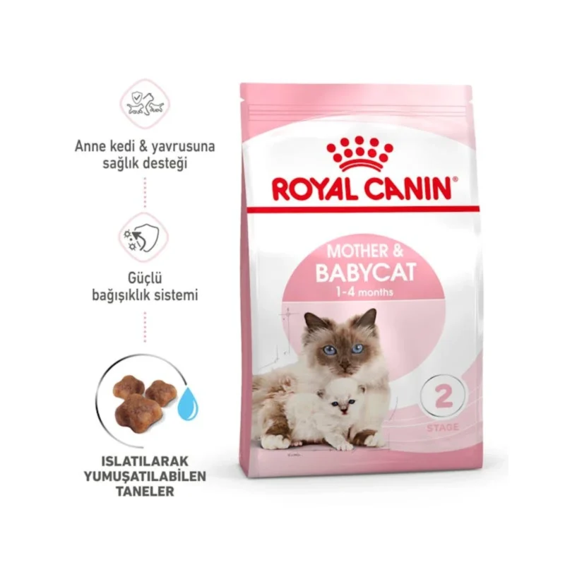 Royal Canin Mother & Baby Cat 2kg anne ve yavru kedi maması besleme talimatları ve içerik bilgisi