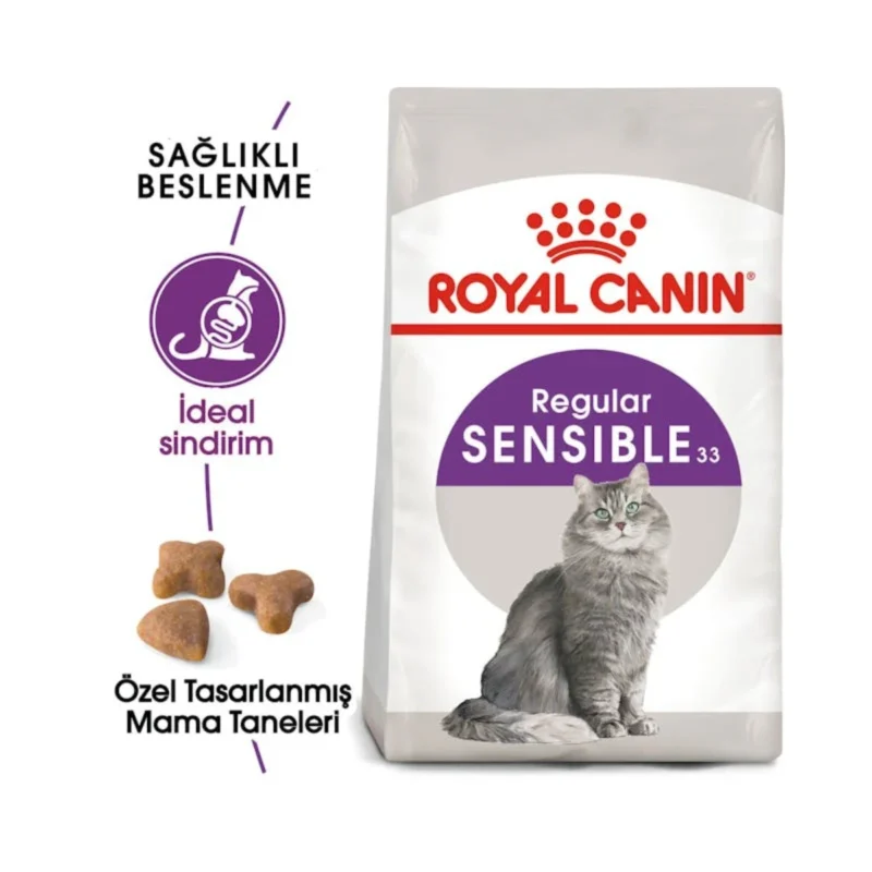 Royal Canin Sensible 33 15 kg kedi maması hassas sindirim sistemi için özel formül